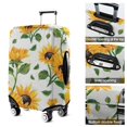 thumbnail image 5 of White Sunflower Green Leaf Pattern Luggage Cover Fashion Suitcase Cover Baggage Covers Fit 25-28 Inch Luggage (Go Travel), 5 of 5