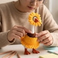 thumbnail image 7 of 7 Inch Desk Goose Outfits, Warm Sunflower Themed Apparel, Elegant Floral Outfit For Magnetic Desk Goose Figure Decor (M#), 7 of 7