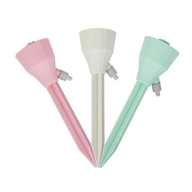 Inteprter Gotero automático de 3 uds., sistema de riego por goteo, jardín, plantas domésticas, temporizador automático, gotero de plástico Jardín y Patio Inteprter HA003483-00