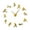 Gold,27inch, variant on Contemporary Baseball Giant DIY Wall Clock Modern Sport Baseball Glove and Bat Silent Mirror Effect Clock Sportsmen Room Decor(Gold,27inch)