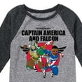 thumbnail image 3 of Marvel Captain America: Brave New World - Falcon Team Up - Toddler And Youth Kids Raglan, 3 of 4