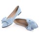 thumbnail image 4 of Zapatillas de ballet SAILING LU Bow-Knot para mujer, ante azul cielo, talla 5, 4 of 7
