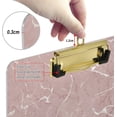 thumbnail image 3 of FMSHPON Rose Pink Marble Clipboard Hardboard Wood Nursing Clip Board and Pull for Standard A4 Letter 13x9 inches, 3 of 7