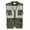 BGreen, variant on Men's Outdoor Solid Color Loose Thickened Multi Pocket Vest Casual Velvet Hooded Vest