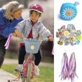 thumbnail image 2 of Cesta de bicicleta para niños, accesorios delanteros para bicicleta, cesta de mimbre tejida para bicicleta con serpentinas de manillar (hy), 2 of 4