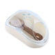 thumbnail image 1 of Arena para baño de hámster para mascotas, caja de baño de plástico transparente para ardilla y baño con pala (azul), 1 of 2