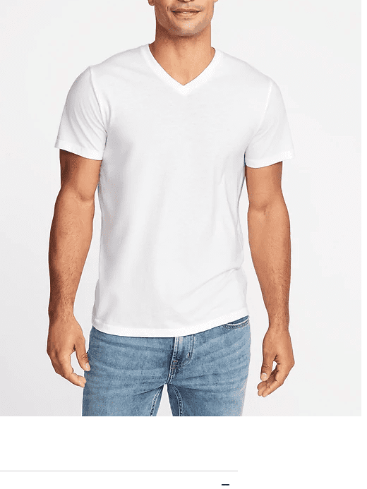 3Pack- V-Neck Men's Conventional Comfortable Cotton Plain White Blank T ...