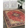 thumbnail image 2 of Ahgly Company Indoor Rectangle Traditional Light Copper Gold Medallion Area Rugs, 7' x 10', 2 of 6