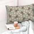 thumbnail image 4 of Fotbe Bees And Chamomile Funda de Almohada Decorativa Estilo Occidental, Lujo en Algodón, Fundas para Almohadas King, Cojín Estampado para Decoración del Hogar-16"x24", 4 of 6