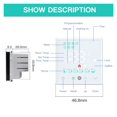 thumbnail image 3 of Touch Screen Thermostat For Electric Floor Heating Water Boiler ,Temperature Remote Controller Home ,Save Energy, 3 of 6