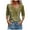Yellow, variant on Lovskoo Long Sleeve Shirts for Women Spring Fall V-Neck Trendy Casual Printed Button-Up Blouse T-Shirt Tops Blouse Olive Green M
