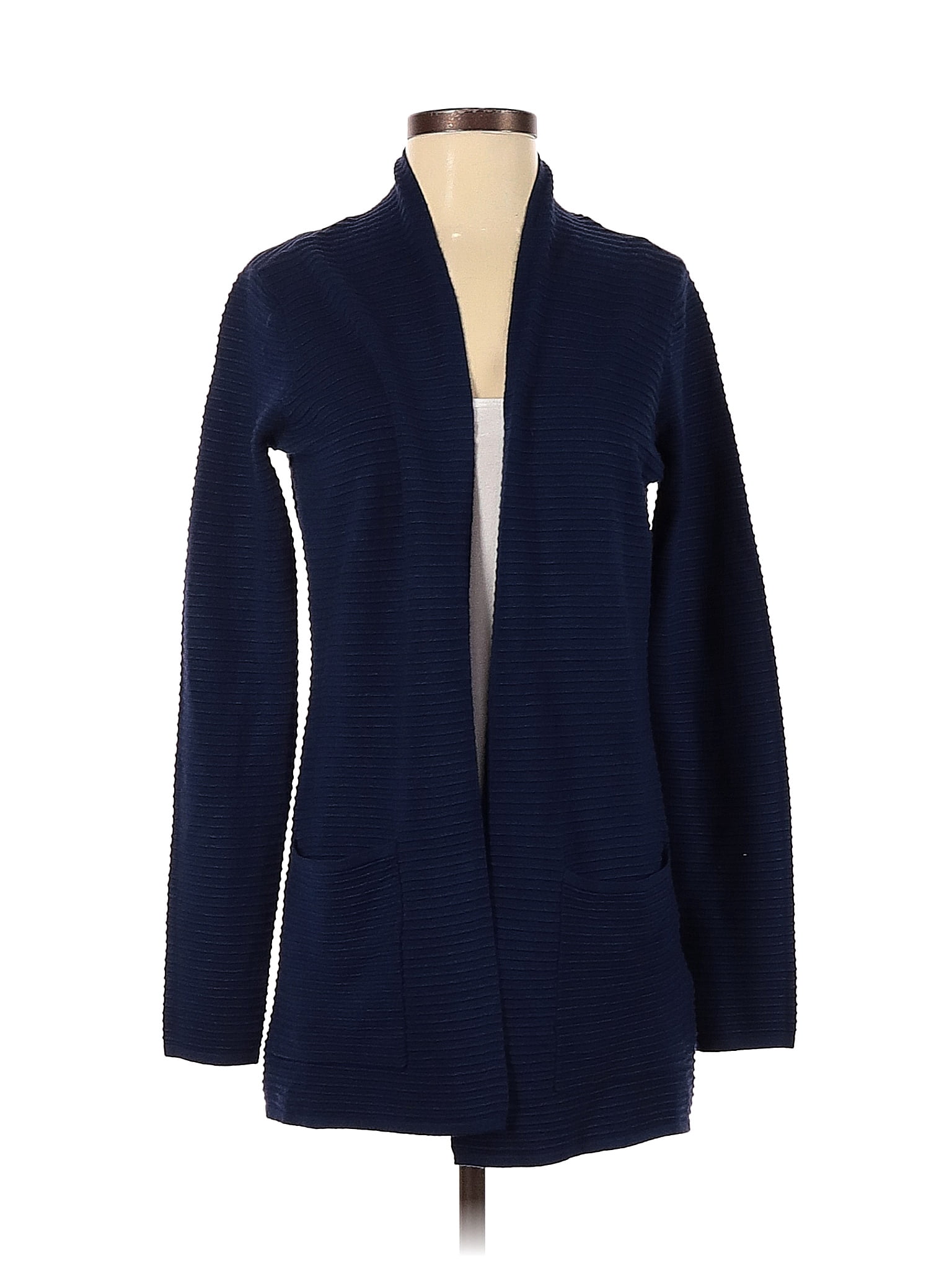 Front Cardigan Sweater Blue 