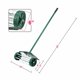18" Rolling Lawn Aerator – Rotary Push Spike Tine Roller With Wide Protective Shield