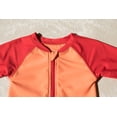 thumbnail image 5 of Leveret Kids Baby Boys Girls One Piece Rashguard UPF 50+ Solid Red/Orange Size 12-18 Months, 5 of 5