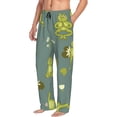 thumbnail image 2 of Haiem Cute Yoga Frogs Men's Pajama Pants Ultra Lightweight Pjs Bottoms Sleepwear Bottom Pants with Pocket Drawstring-Large, 2 of 9