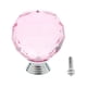 thumbnail image 2 of de armario de estilo romano Manija redonda de cristal -35x47mm Rosado, 2 of 5