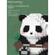 thumbnail image 3 of Bloques de construcción de juguetes educativos de partículas pequeñas microensambladas, regalos para niños, rompecabezas tridimensionales de panda para niños y niñas, adornos, 3 of 6