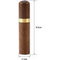 thumbnail image 2 of Caja cilíndrica de madera para palillos de dientes (color oscuro, 17 x 83 mm), juego de porta palillos portátil, juego de cápsulas portátil, 2 of 5