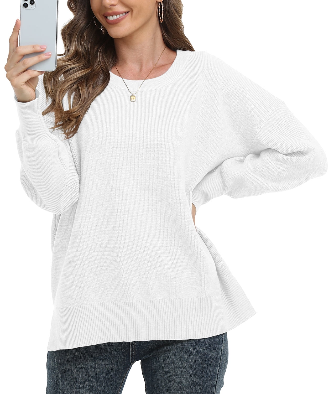 Inaya Beige Batwing Sleeve Sweater Top