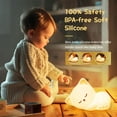 thumbnail image 2 of Hibibud Night Light for Kids, 16 Colors Cute Night Light for Bedroom, Tap Control, USB Rechargeable, 2 of 5