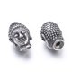 thumbnail image 2 of Buddhist 304 Stainless Steel Beads Buddha Head Antique Silver 14x10x10mm Hole: 1.8mm, 2 of 2