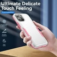 thumbnail image 6 of Apple iPhone 13 Pro Max Case Heavy-Duty Shockproof Military-Grade Dual Layer Wireless Charging Support Phone Case for Apple iPhone 13 Pro Max Case 6.7" Women(White/Pink), 6 of 14