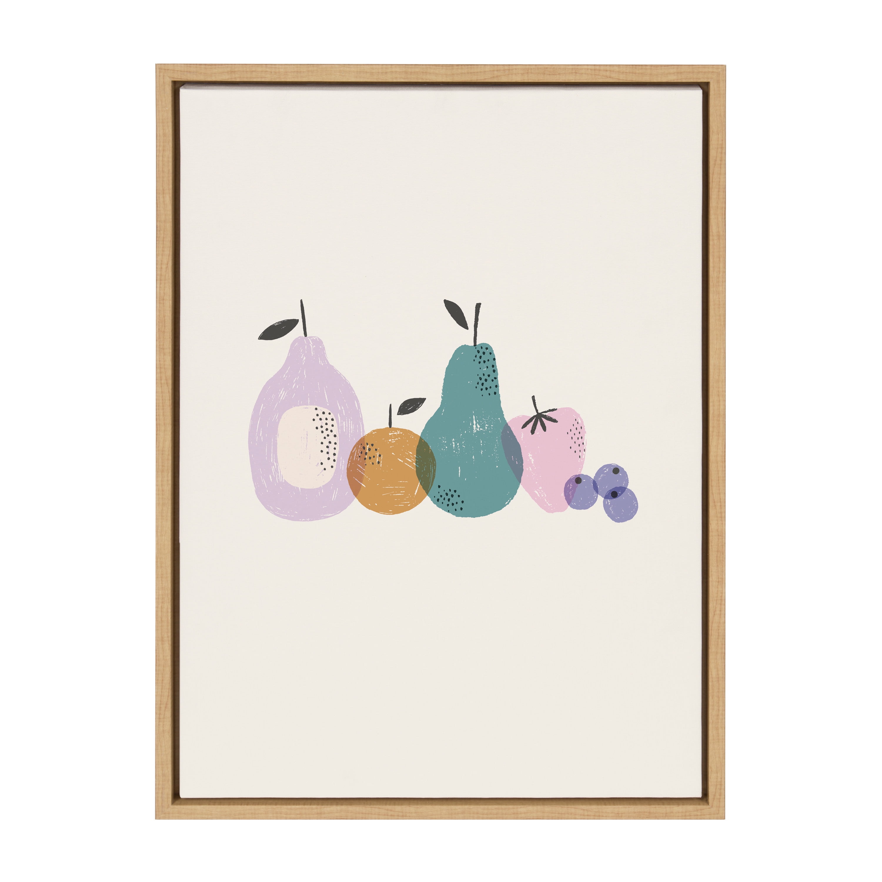 PEARS APPLES FRUITS VEGETABLES KITCHEN Canvas Wall Art Picture  F44  X MATAGA 