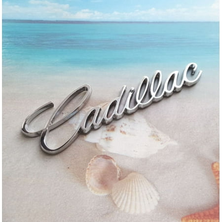 - CADILLAC Emblem Chrome Metal Left Right Door Side Fender Badge Decal Sticker