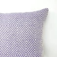 thumbnail image 5 of Heavenera Set of 2 18X18 inch Farmhouse Decorative Throw Pillow Covers Classical Woven Cushion Covers (Purple, 2pcs), 5 of 6