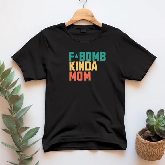 Fbomb Mom Shirt Funny Gift For Christmas Oversized Moms Tee Fbomb Designs Mothers Day Present from Son Anniversary Husband Shower Birthday