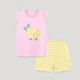 thumbnail image 6 of WOYY Infant Girls Outfits Lemon Print Tank Top Shorts Summer Clothes Set, Sizes 12-18M, 6 of 6