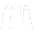 thumbnail image 3 of Trellis Arch, 3 Pcs 40cm Plant Trellis Sun Protection Wrought Iron  For Flower Arrangement For Green Plant Potted For Indoor White, 3 of 8