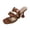 Brown, variant on NOKIO Women's High Heels Sandals 9CM Open Toe Square Toe Slippers Stilettos Fashion Party Prom Dinner Leisure Shopping Shoes Womens Stiletto High Heel Open Square Toe Sandals