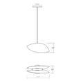 thumbnail image 2 of Sonneman 2901.25-Br Papillons 13" Wide Led Mini Pendant - Black, 2 of 2