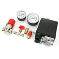 4Hole Manifold Pressure Valve with Relief Regulator & Gauges for Air