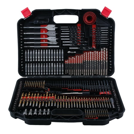 Worker 246pc Impact Drill and Drive Bit Set with Storage