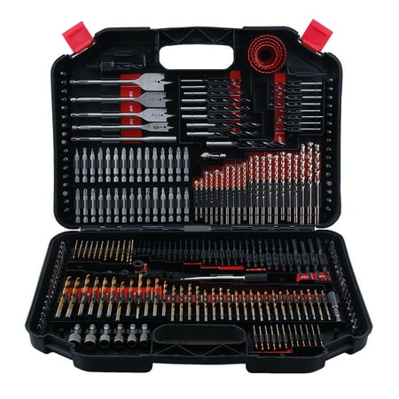 - Worker 246pc Impact Drill and Drive Bit Set with Storage Case