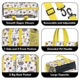 thumbnail image 3 of Teacher Tote Bag,White Baseball Fun Club Pattern Teacher Utility Tote Bag,Large Work Tote Bags for Women with Multiple Pockets,Top Zipper Closure,13.8x10.6x6.7 Inch, 3 of 5
