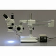 thumbnail image 2 of AmScope 3.5X-45X Trinocular Zoom Stereo Microscope w/ Heavy-duty Metal 80-LED Ring Light New, 2 of 4