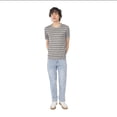 thumbnail image 1 of Jeans Straight Para Hombre con Cinco Bolsillos y Costuras Marcadas Quarry, 1 of 5