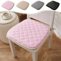 Homes & Gardens 43x40 Dining Chair Cushions Thickened Cotton Chair Seat Cushions Rebounds Foam Office Stool Cushions Dining Table Cushions Black