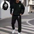 thumbnail image 5 of MEZZALL Men's Outfits Tracksuits Sweatsuit Comfortable Long Sleeve Hoodie Pants Sets Casual Relaxed Fit For Autumn Winter Clothes Sets Outfit Sets Holiday Clothing, 5 of 9