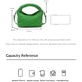 thumbnail image 3 of LHSHID Women Woven Tote Small Crossbody Bag, Weave Quilted Purse Square Shoulder Bag Woven Handbag with Detachable Strap, 3 of 7