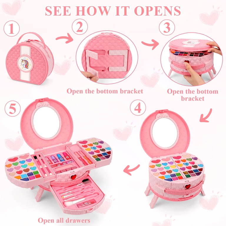 Sendida Kids Makeup Kit, 66-Piece Washable Set photo 3