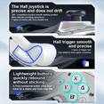 thumbnail image 3 of Wireless Controller Hall Joystick for Switch PC Android iOS Stream Smart TV Gamepad, 3 of 6