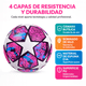 thumbnail image 4 of Balón Fútbol Soccer No.5 Termosellado Champions Rosa con Bomba y Accesorios, 4 of 11