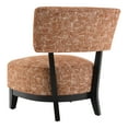 thumbnail image 5 of Furniture of America Swene Modern Fabric Abstract Pattern Accent Chair, Rustic Orange, 5 of 11