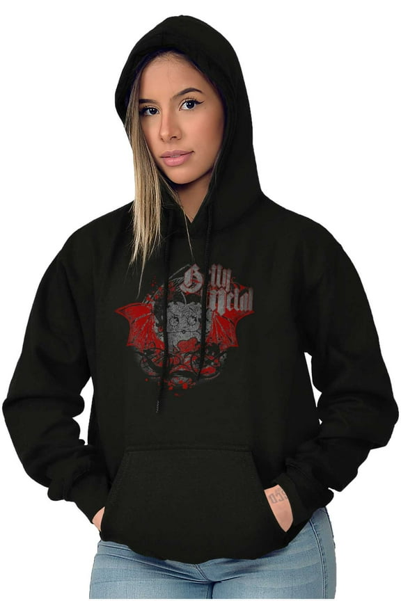 Betty Boop Goth Metal Devil Hoodie Sweatshirt Women Brisco Brands X
