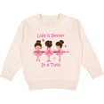 thumbnail image 2 of Inktastic Life's Better in a Tutu Ks Toddler Sweatshirt, 2 of 4