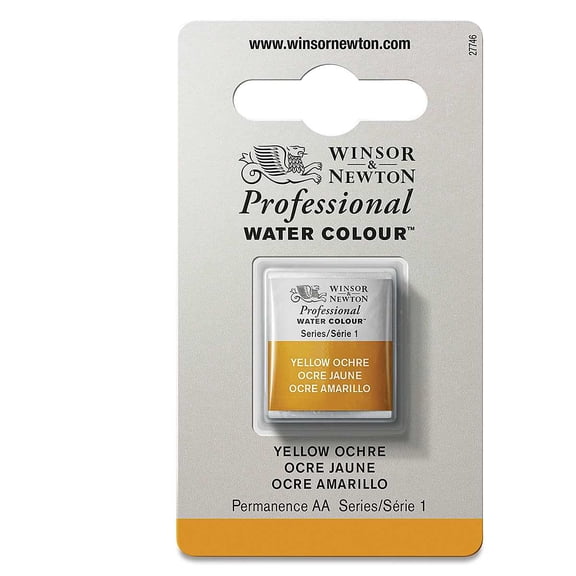 Winsor & Newton Professional Watercolor - Yellow Ochre, Half Pan